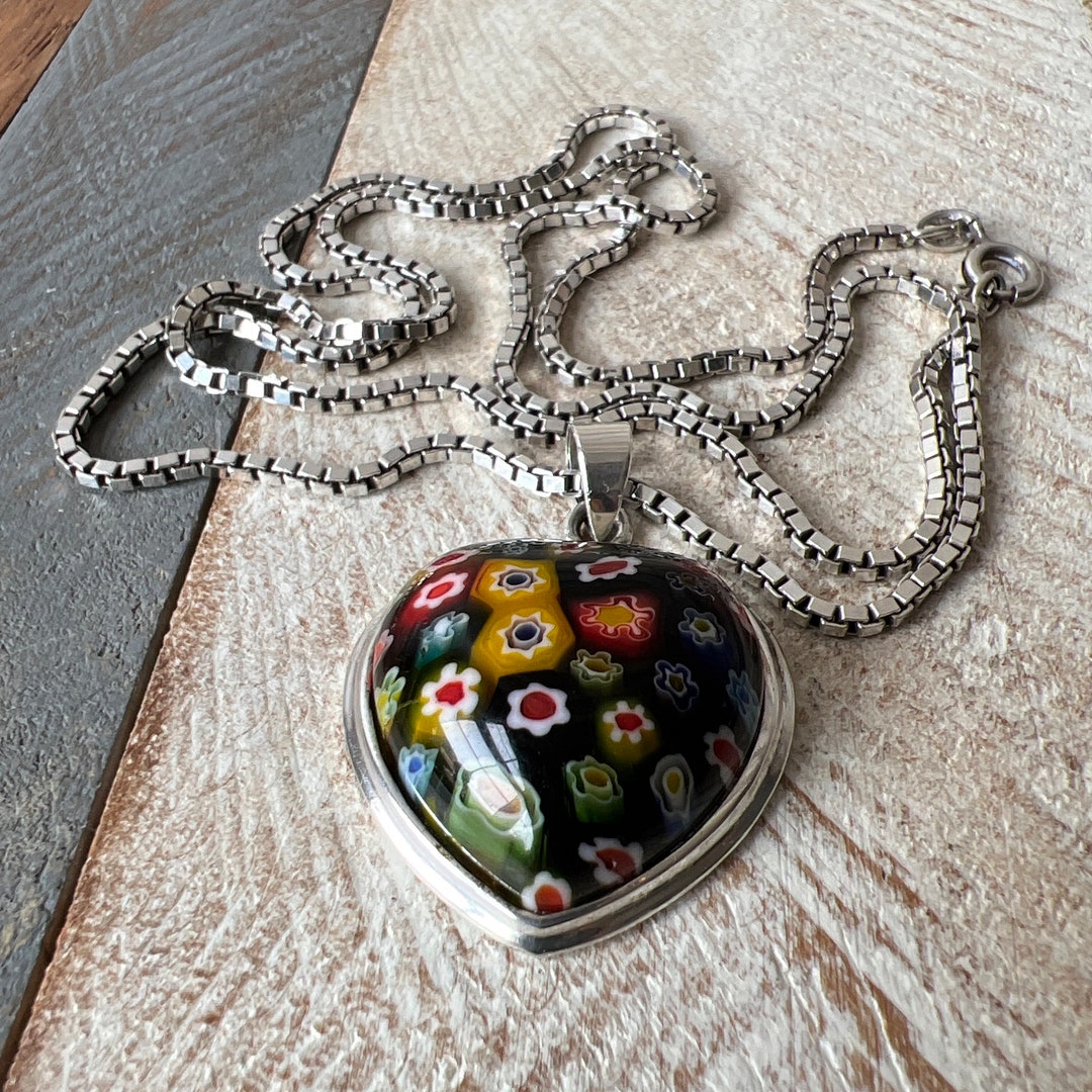 ◆VINTAGE HOLLYWOOD◆ Colorful Heart Necklace VH2313NE008B □VINTAGE HOLLYWOOD□ Colorful Heart Necklace VH2313NE008B