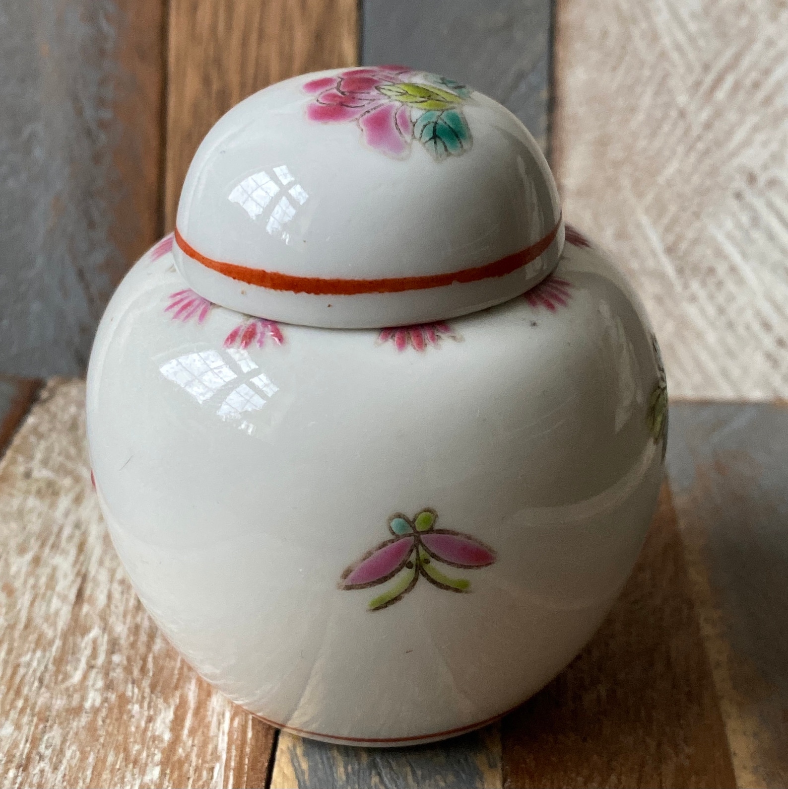 Vintage Chinese Miniature Ginger Jar Porcelain Etsy