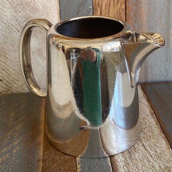 Vintage Silver Plated Hard Soldered Simple Creamer Etsy