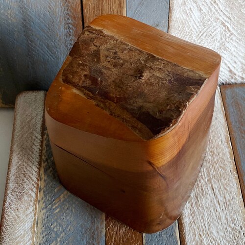 Vintage Natural Seasoned Yew orders Wood Trinket Jewellery Box
