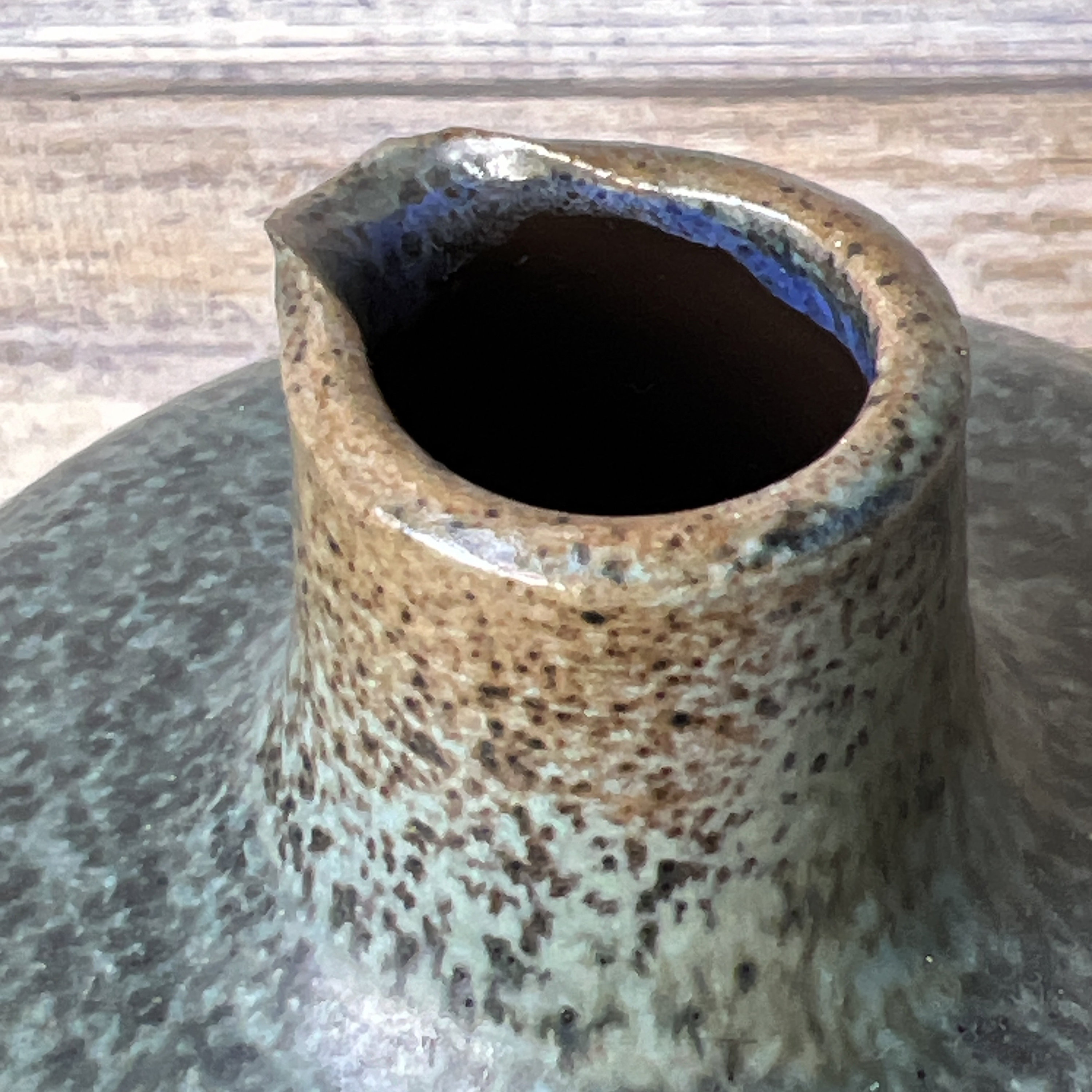 ヴィンテージ スタジオ 陶器 陶器 水差し ピッチャー 花瓶 グリーン