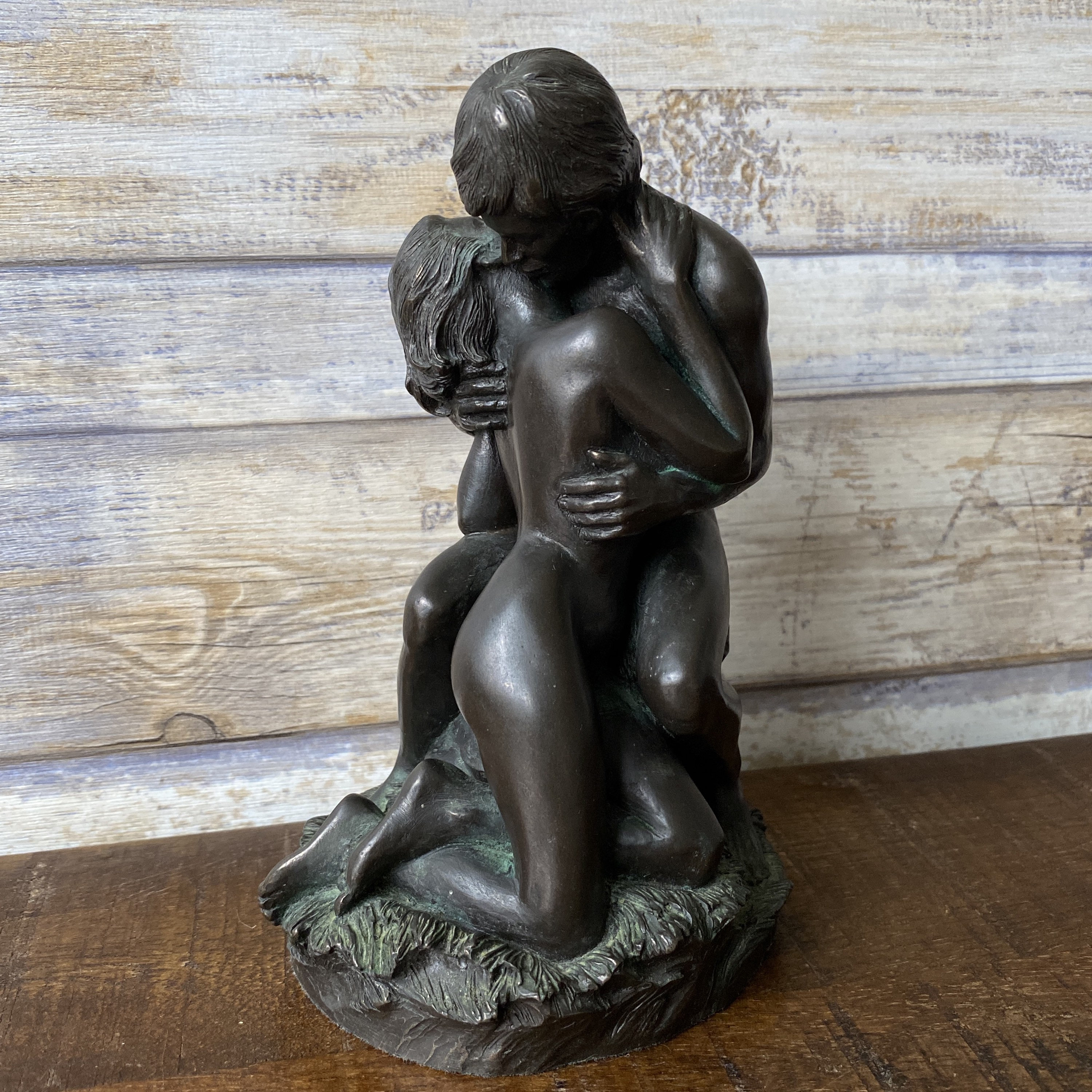 Antique Adam and Eve the Kiss Bronze Sculpture Unsigned - Etsy