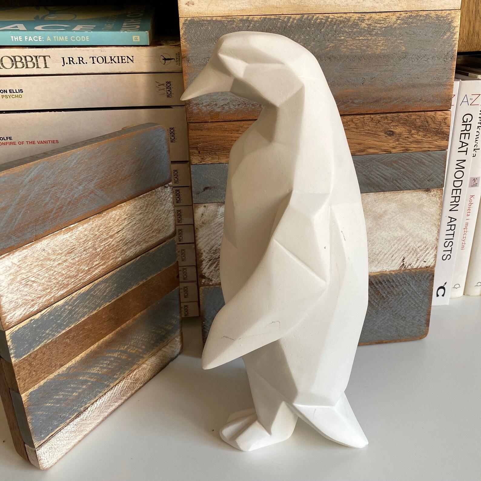 resin penguin statues