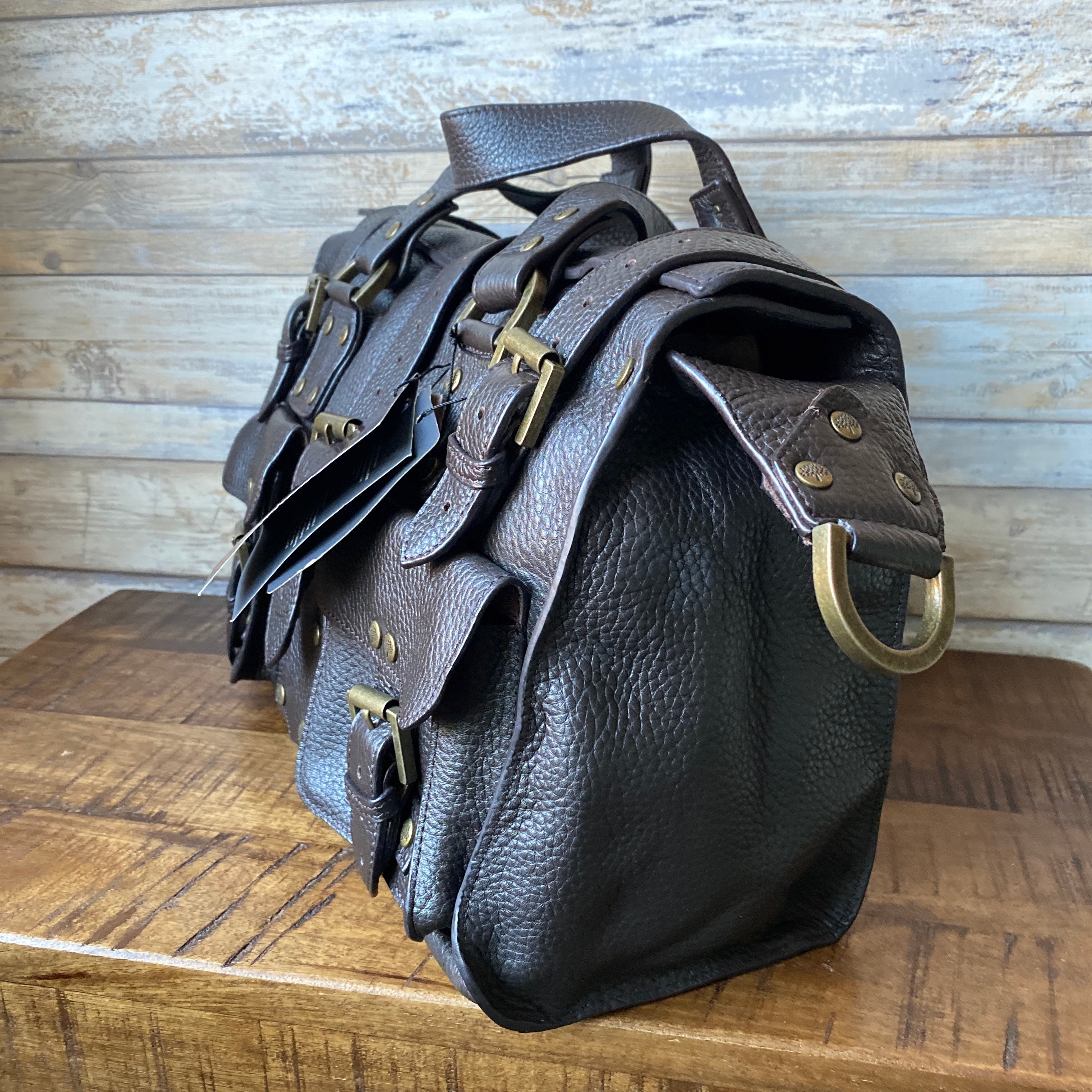 Mulberry Roxanne Beige Leather With Rustic Gold Hardware Bag #UTKK-3 –  Luxuy Vintage