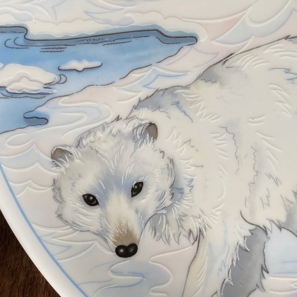 Vintage Set of Two Arctic Animals Plates Fine Bone China Fox Etsy