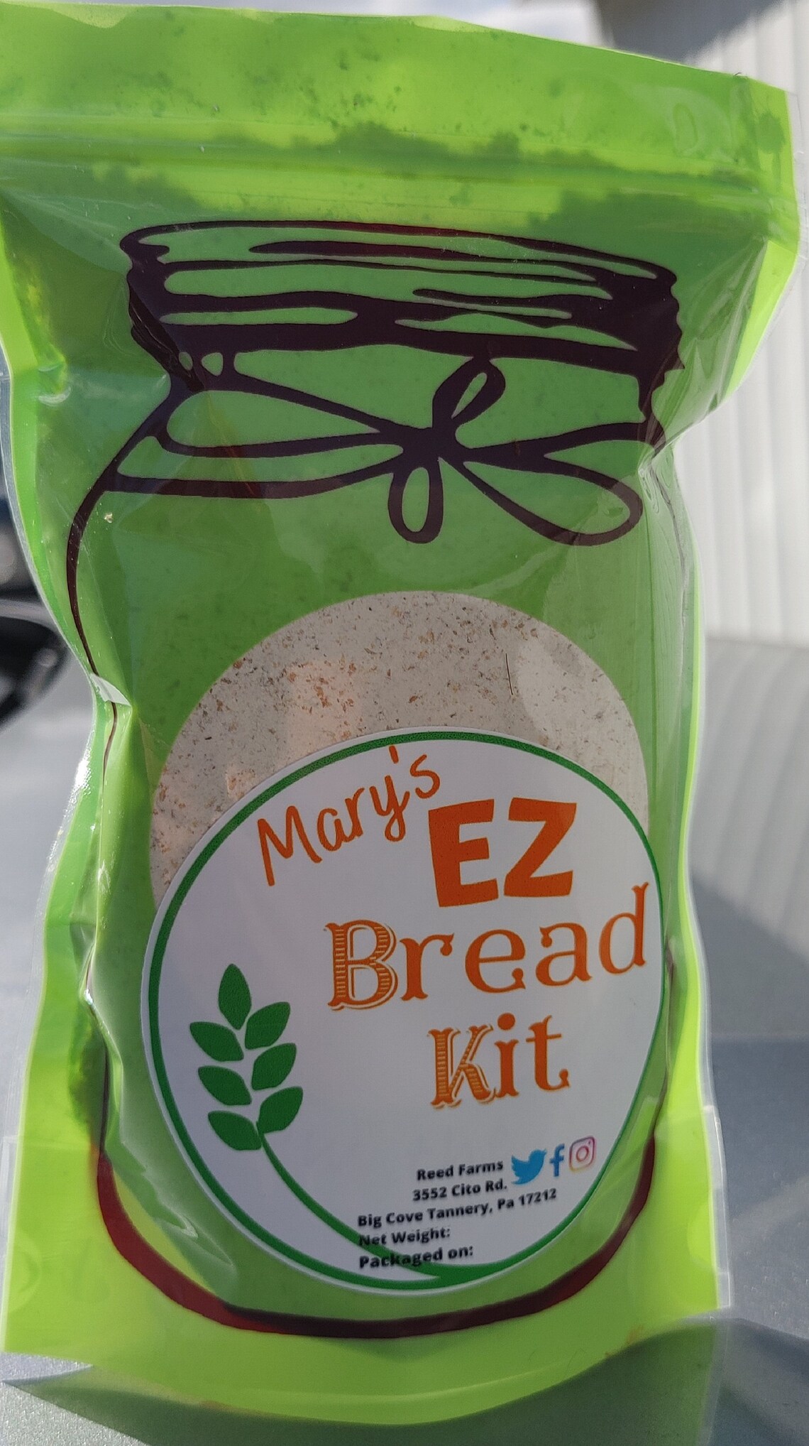 Homemade Whole Wheat Bread Making Kit Includes Flour Yeast Etsy