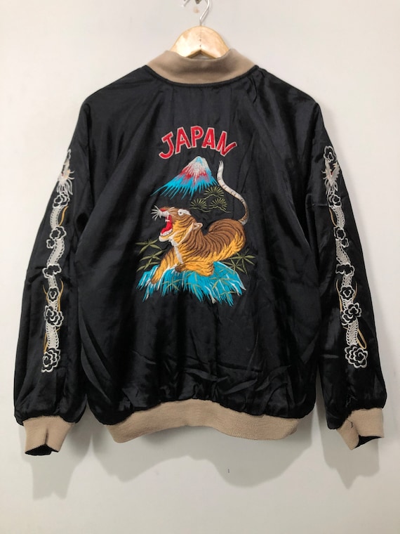 Vintage Sukajan Embroidery Reversible Souvenir Jacket Dragon Vintage Sukajan Embroidery Reversible Souvenir Jacket Dragon