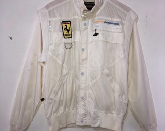 Vintage 80s Ferrari Style Auto Jacket Vest