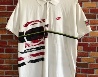 Vintage Nike Fit Challange Court Andre Agassi Shirt