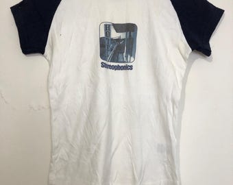 Vintage 90's Stereophonics Welsh Rock Band Black Medium T Shirt