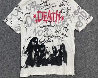 Vintage 90s Death All Over Print T-Shirt