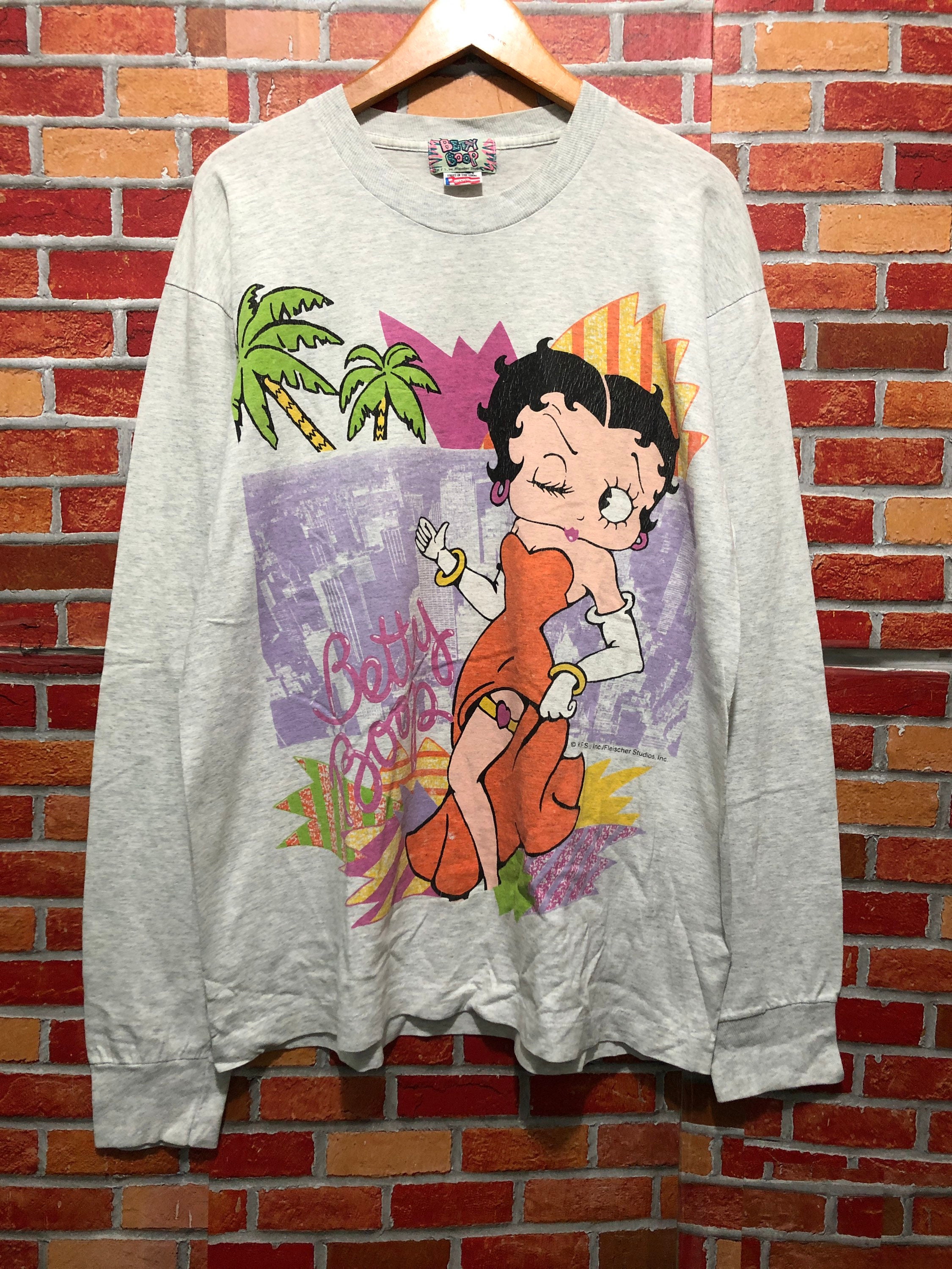 Vintage 90s Betty Boop Long Sleeve T-shirt - Etsy 
