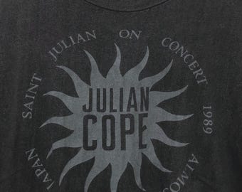 Maglietta vintage del tour giapponese di Julian Cope del 1989