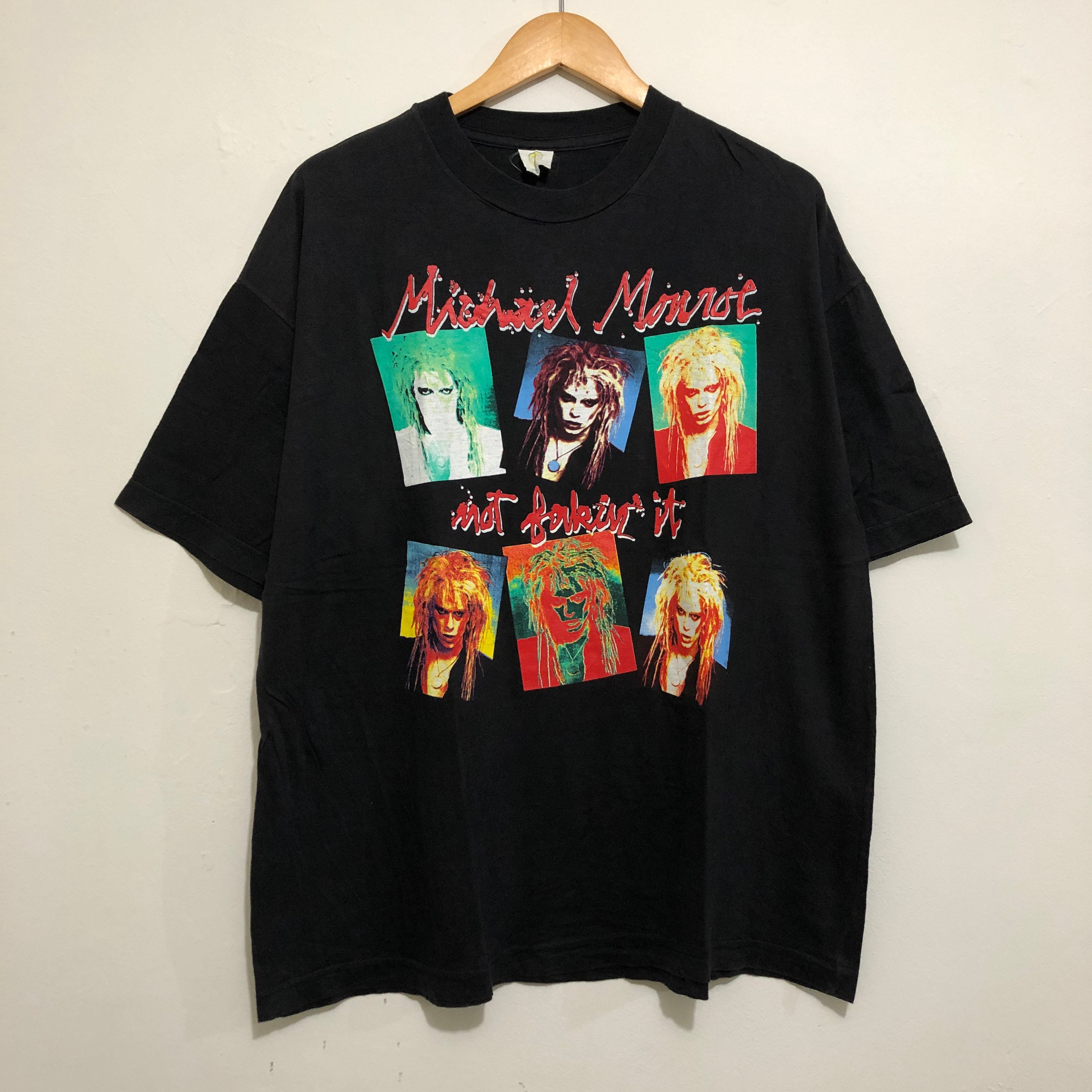Michael Monroe Tシャツ - NOT FAKIN' IT Vintage Michael Monroe Not Fakin' It Concert T Shirt 1989 | eBay