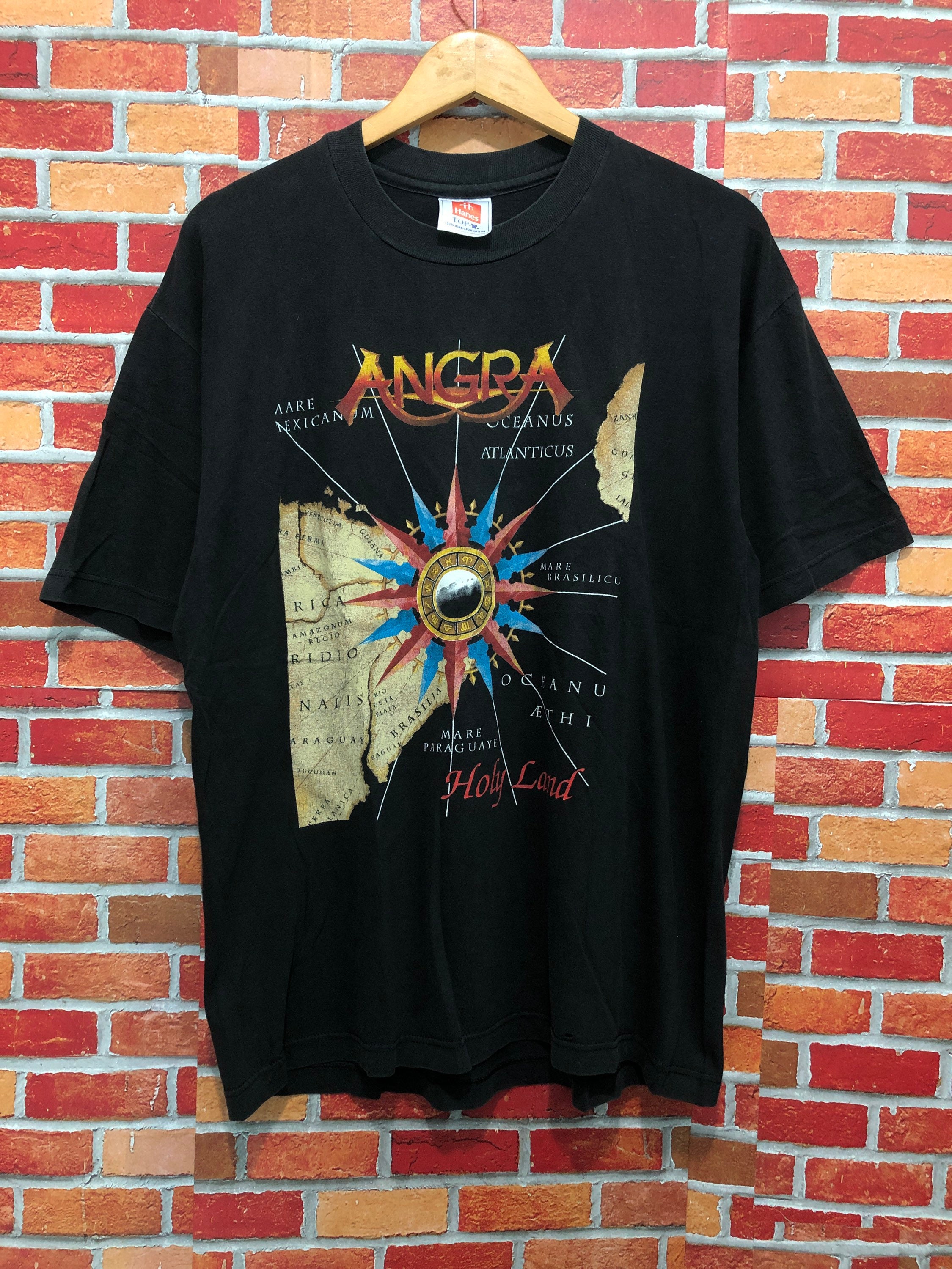 希少 90s ANGRA ヴィンテージ バンド ツアー ロングTシャツ 当時物 タレントグッズ 希少 90s ANGRA ヴィンテージ バンド ツアー ロングT