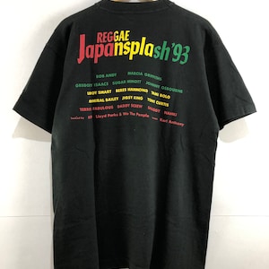 Vintage Reggae Japan Splash 93 T-Shirt Jamaican Singer Bob Andy Marcia Griffiths