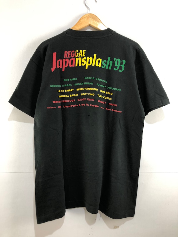 Vintage Reggae Japan Splash 93 T-shirt Jamaican Singer Bob