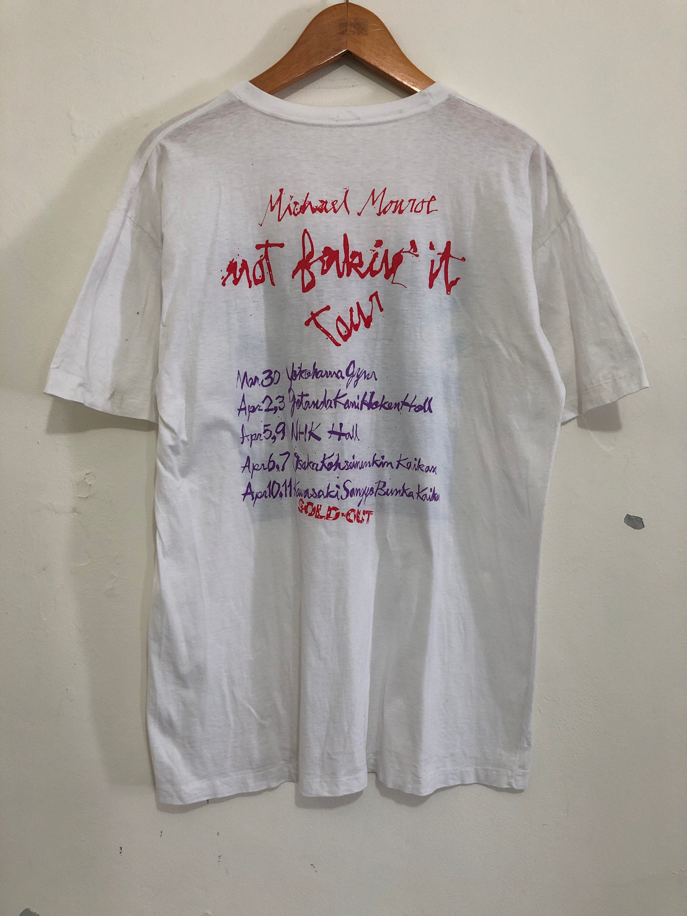 Vintage Michael Monroe Not Fuckin It Tour Japan T-shirt - Etsy