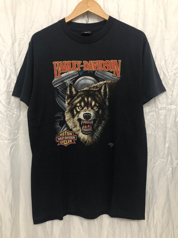 Vintage Harley Davidson 3D Emblem T-Shirt 5050