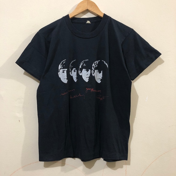 Vintage the Beatles Faces T shirt Etsy
