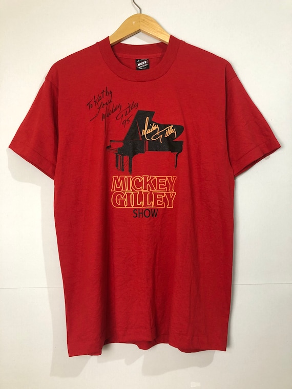 T-shirt Vintage Mickey Gilley Tour 1984, Jersey Country, Taille M, Occasion Très Bon état