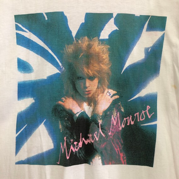 Michael Monroe Tシャツ - NOT FAKIN' IT Vintage Michael Monroe Not Fakin It Thrill Me T-Shirt Hanoi