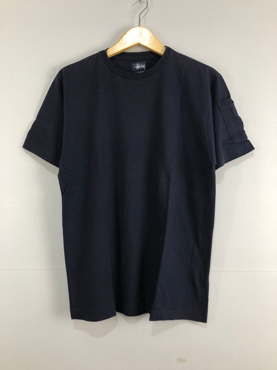 Vintage Stussy Pocket Blank T-shirt - Etsy