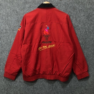 Veste Coupe-vent Officielle Team USA - JO Atlanta 1996, Starter, Taille L - Vintage, Occasion