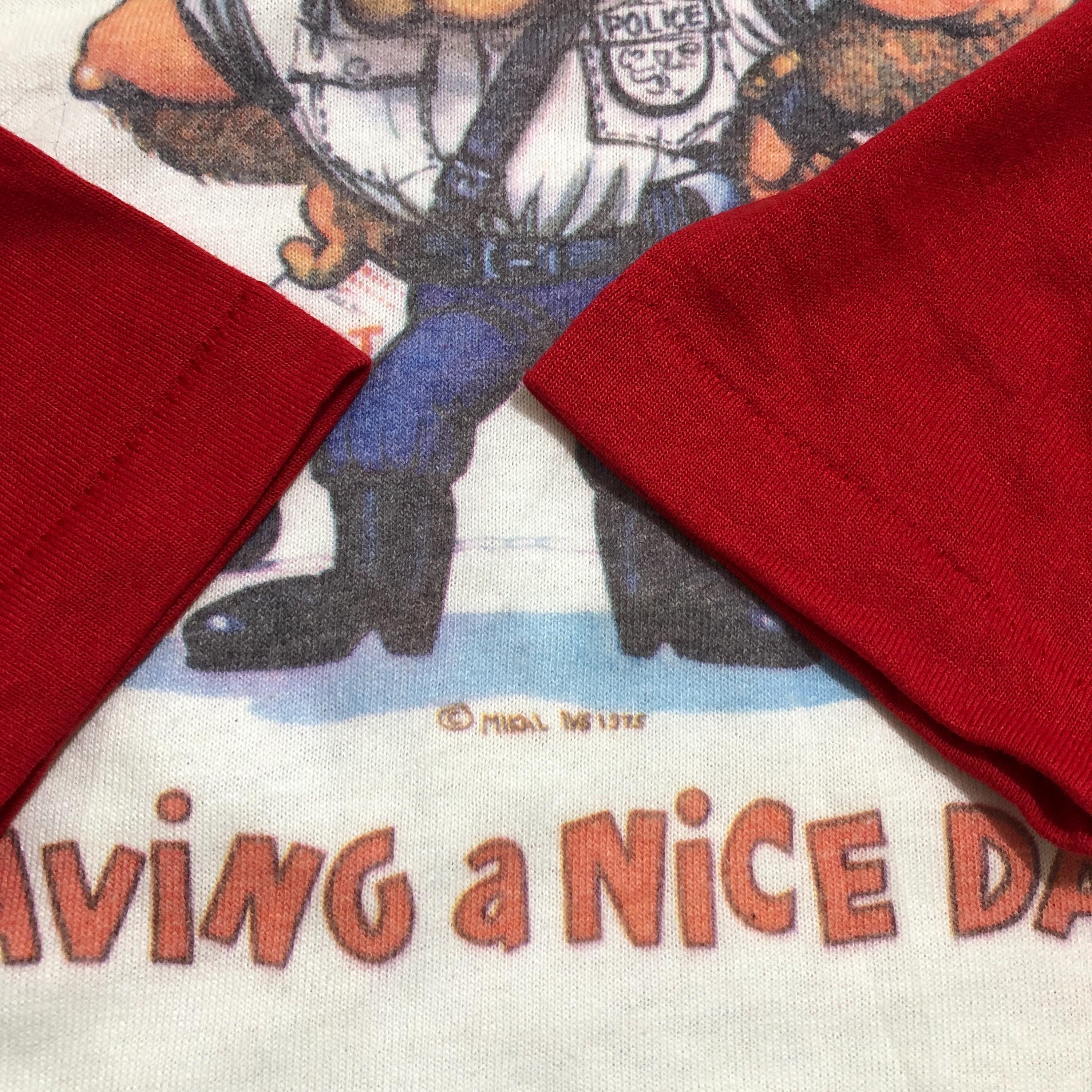 Vintage Police Raglan T-shirt - Etsy