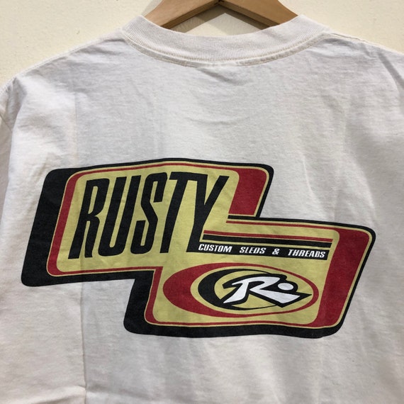 Vintage Rusty Custom Sleds & Threads T-Shirt - image 2