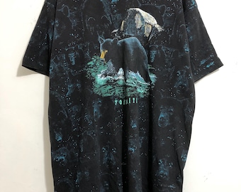 Vintage All Over Print Yosemite Bears T-Shirt