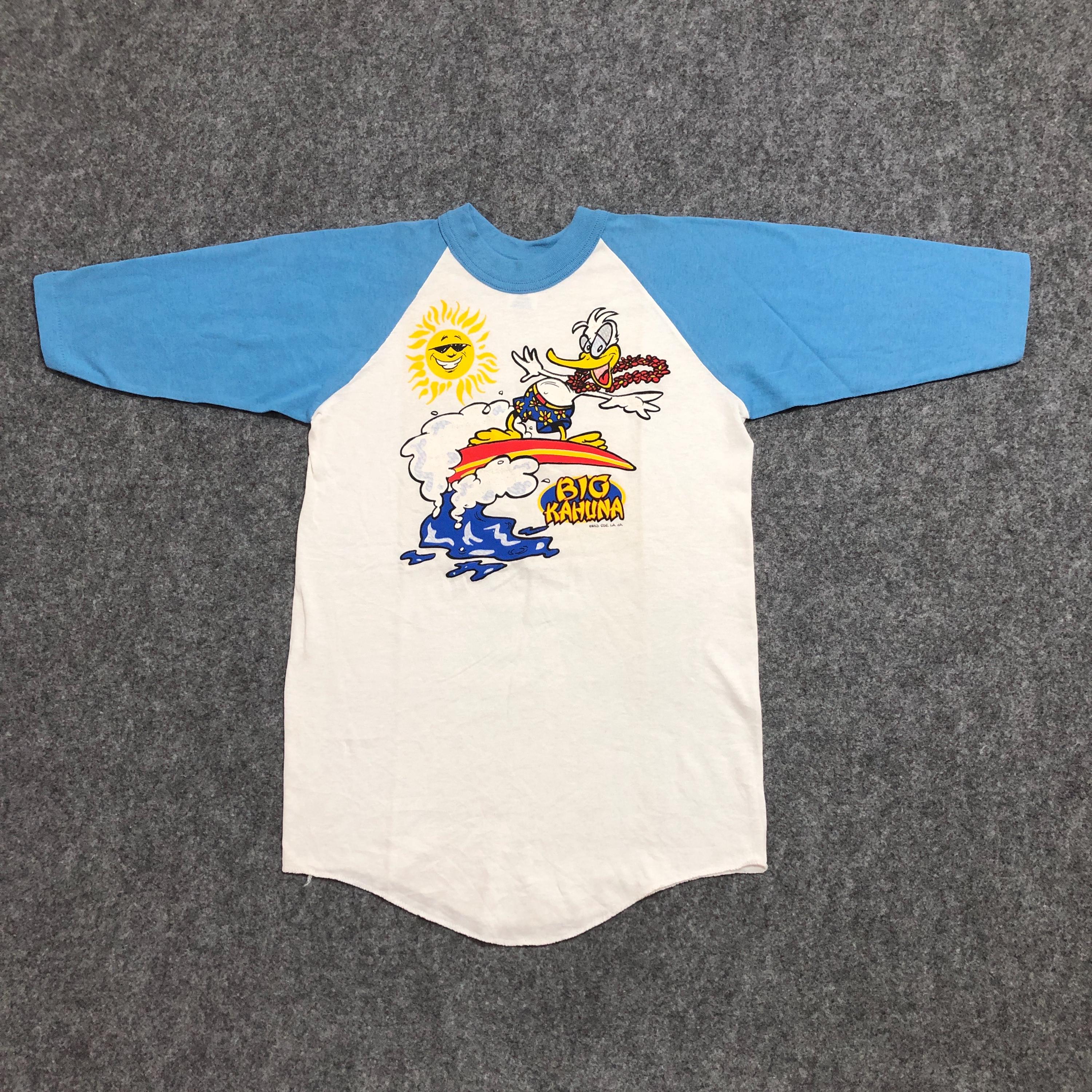 Vintage 90s Raglan Big Kahuna T-shirt - Etsy