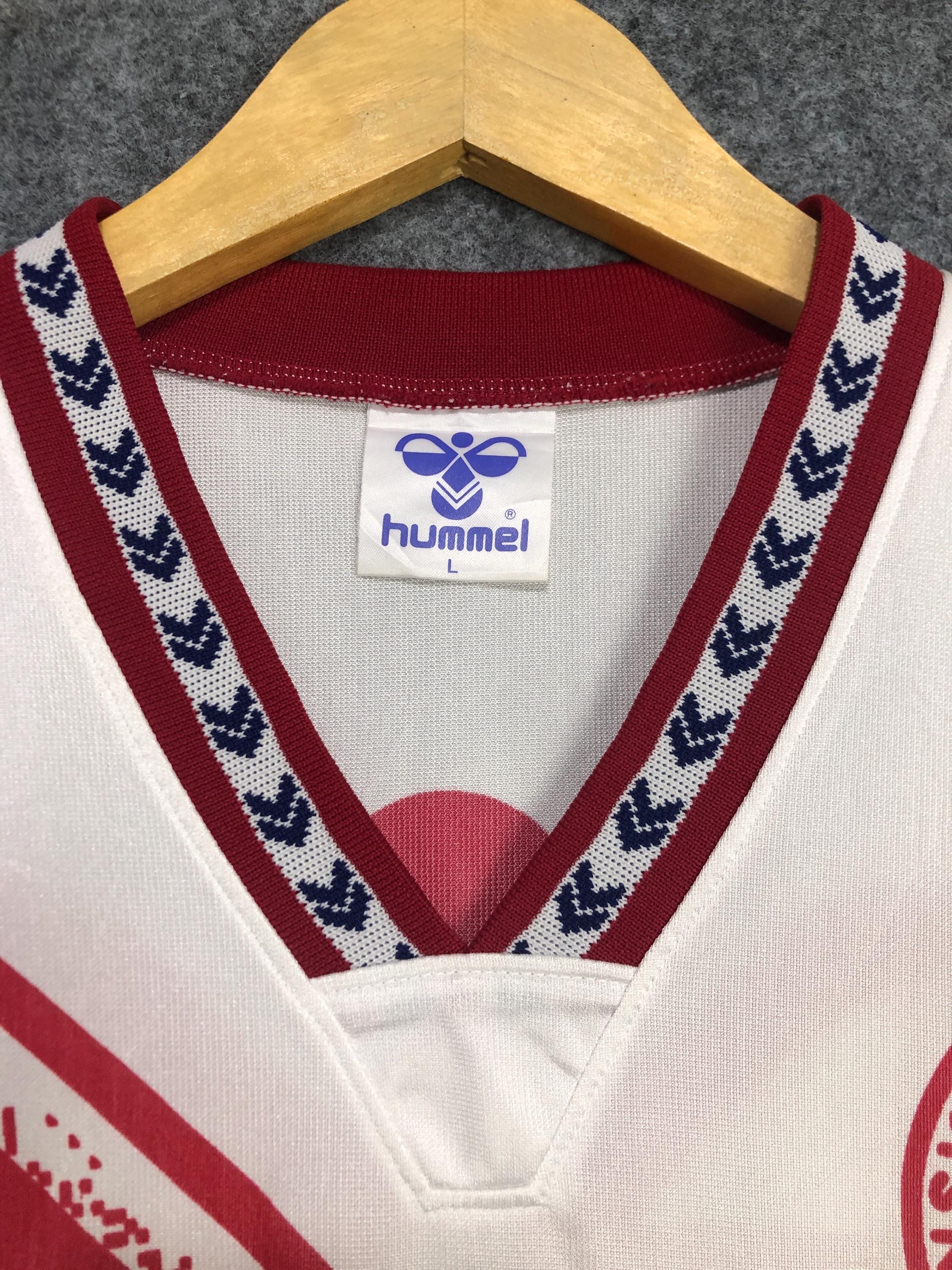 Vintage 90s Hummel Denmark National Team Training Wear Jersey