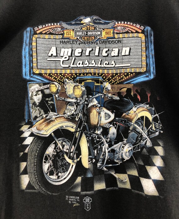 Vintage Harley Davidson 3D Emblem 