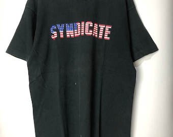 Vintage Rhyme Syndicate Records Official 93 T-Shirt Ice-T Hip Hop Rap