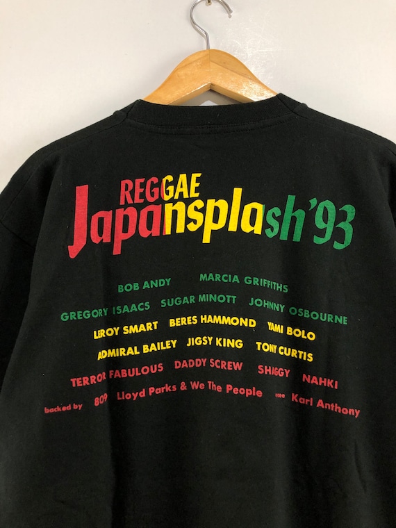 Vintage 90's Reggae Japansplash Men's Concert Promo Black T