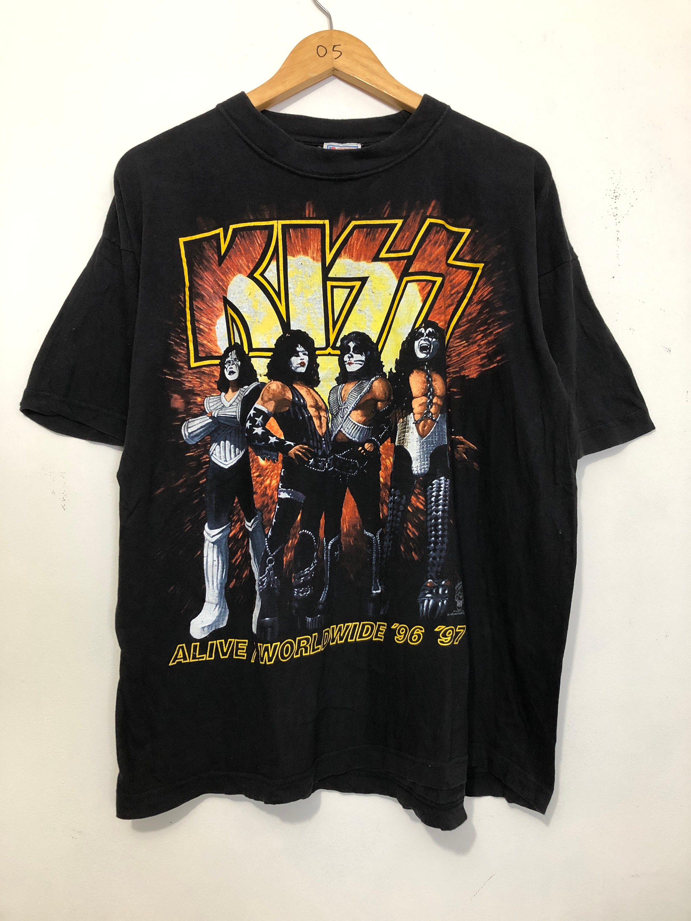 KISS ALIVE / WORLDWIDE '96 '97 Tシャツ Lサイズ Vintage 90s KISS