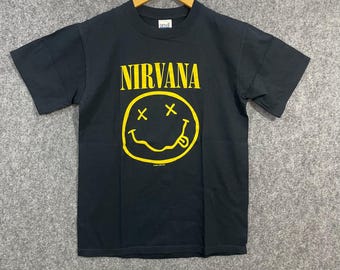 Vintage Y2K Nirvana Smiley 1992 T-Shirt