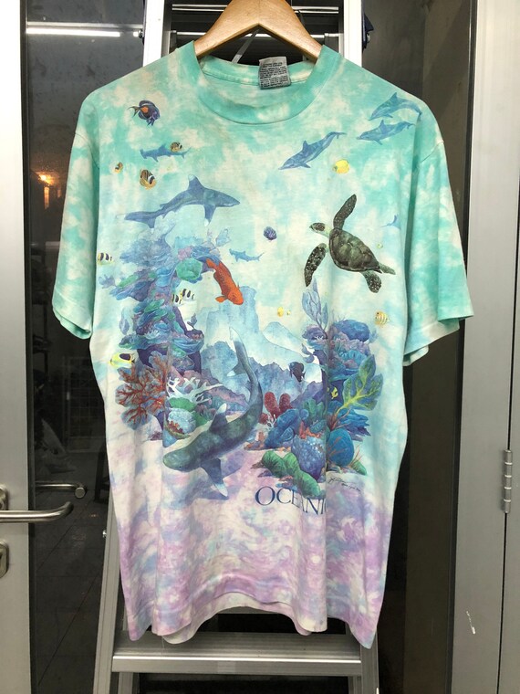 Vintage Liquid Blue Oceania T-Shirt