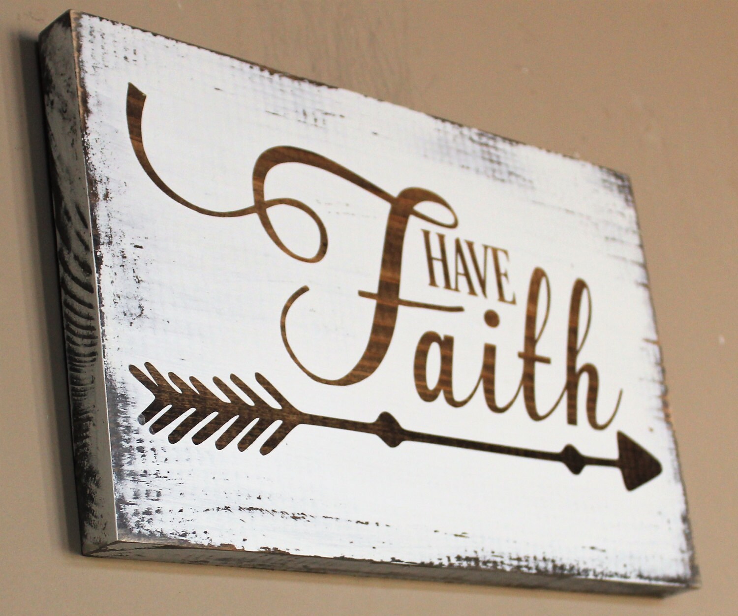 Have Faith Wood Sign Christian Gifts Wall Decor Faith Etsy