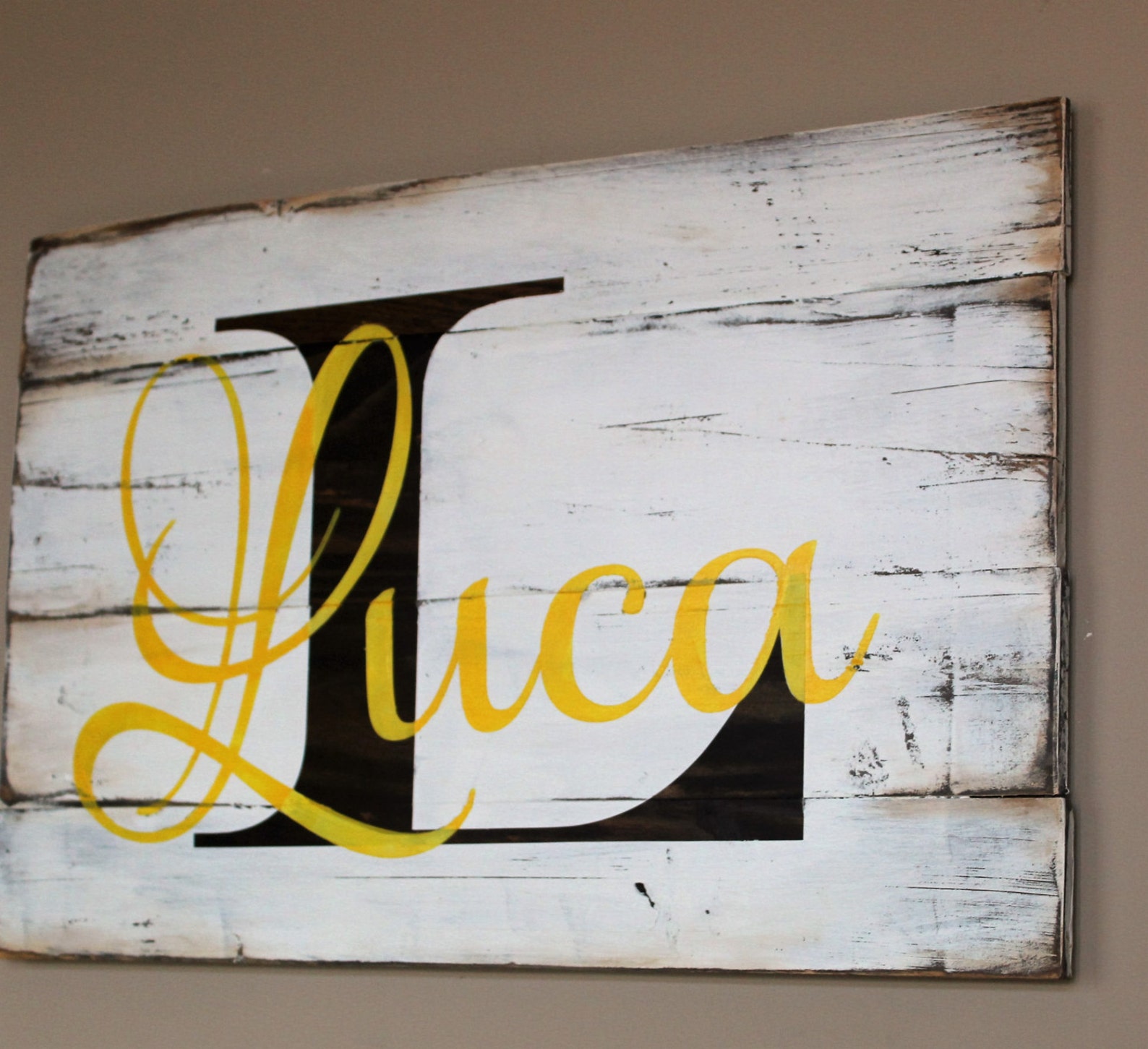 Wood last name sign for home Family name sign Custom Etsy