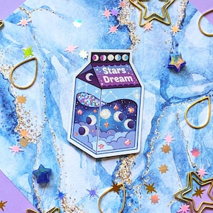 Star Dream Sticker // Glinsterende glanzende vinylsticker