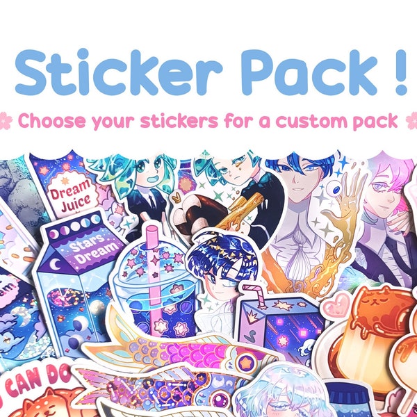 Pack de sticker : Choisissez votre pack // Autocollant en vinyle