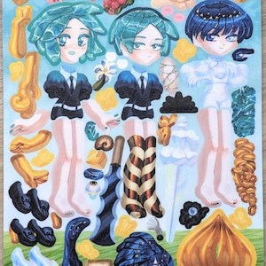 Hoja de pegatinas, Crea tu propio Phos // Hoja de pegatinas de vinilo con brillantina esmerilada