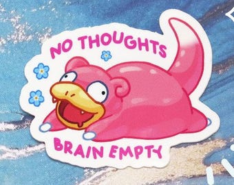 Slowpoke Sticker // Glossy Vinyl Decal