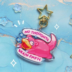 Llavero Slowpoke // Llavero acrílico transparente