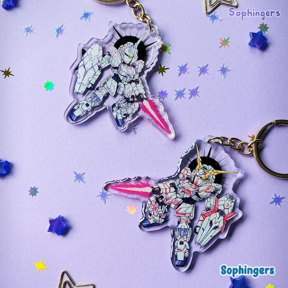 ガンダムユニコーンキーホルダー、機動戦士ガンダム//クリアアクリル
