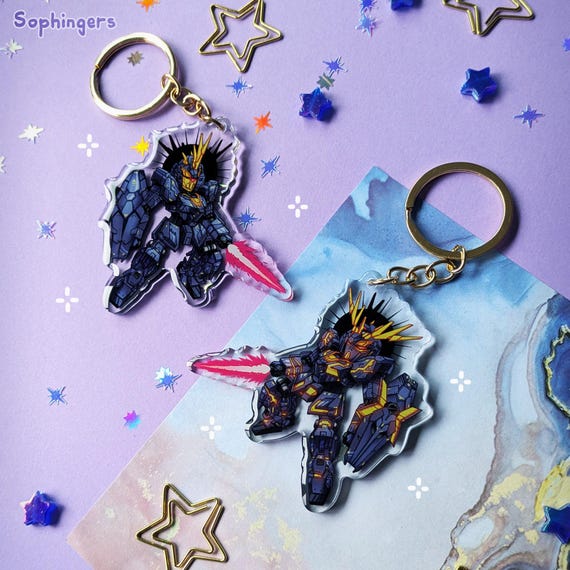 【非売品】 Unicorn Gundam 02 Banshee Keychain Premium Bandai RX-0 UNICORN GUNDAM 02 BANSHEE [DESTROY MODE