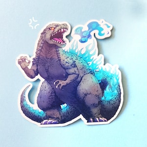 Sticker Godzilla // Autocollant en vinyle brillant