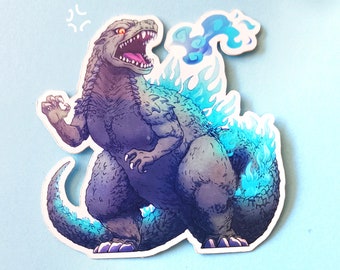 Godzilla car sticker deals